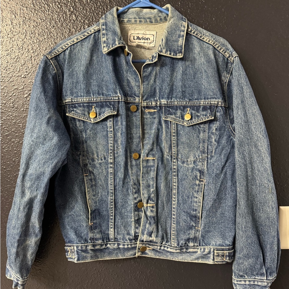 Men's Blue Denim Bomber Jacket